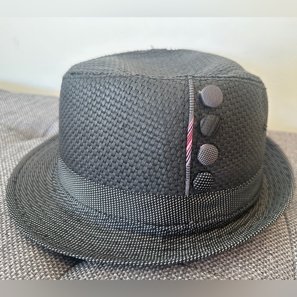 Charcoal Gray Unisex Fedora Hat - Picture 10 of 12